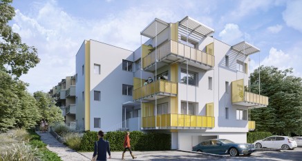 Reconversion de bureaux en logements, Résidence Domitia